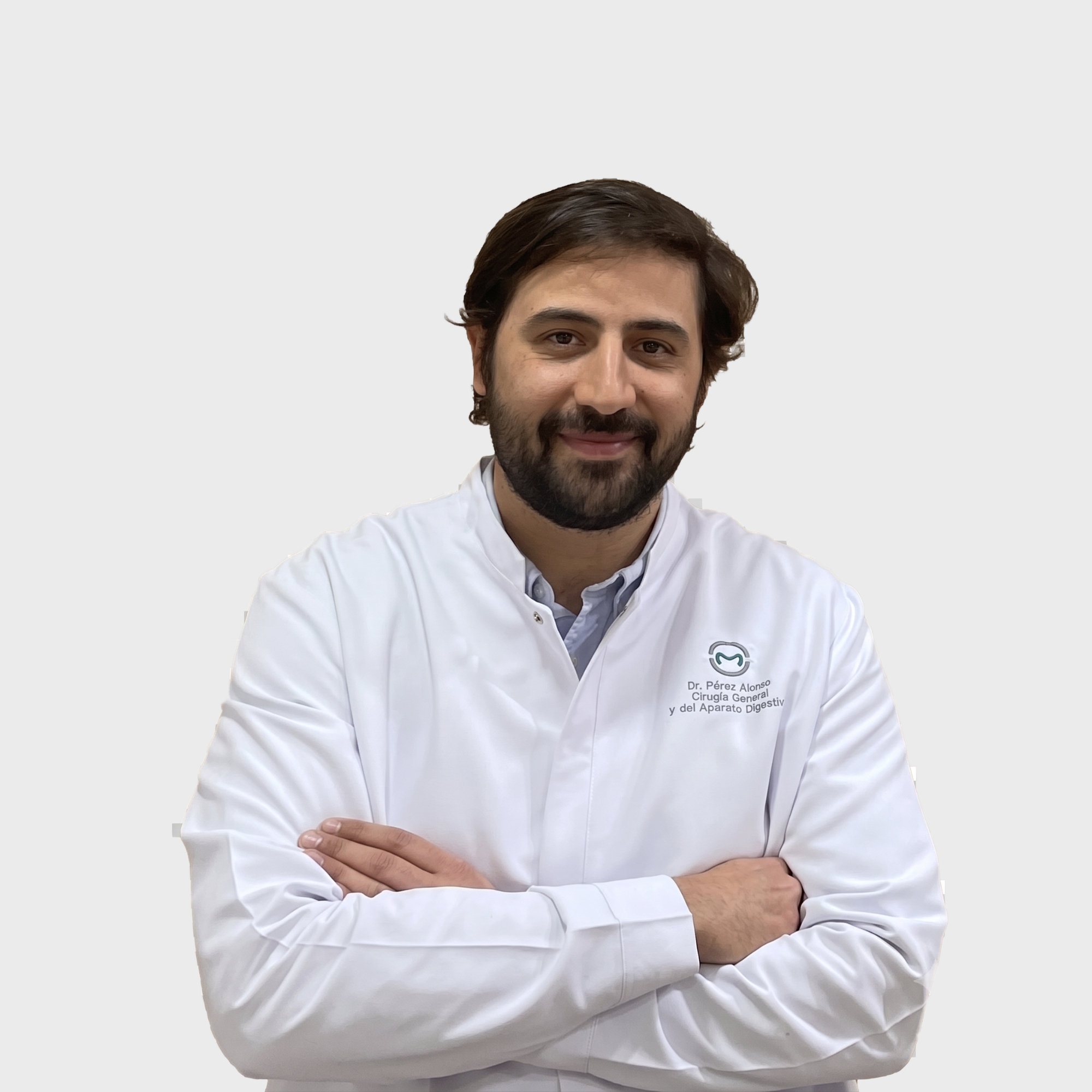 Retrato en primer plano del Dr. Alejandro J. Pérez Alonso, Cirujano General y Digestivo en Granada